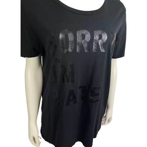 Balm Apparel Sorry I'm Late black tee